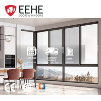 EEHE Arco Ventanas Deslizantes CE Certificado Rotura Térmica A Prueba de Viento Anti-Caída Ventanas de Aluminio
