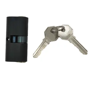 México fechadura oval de porta de alta qualidade, cilindro com 2 chaves de latão de cor preta
