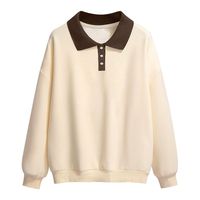 Vêtements en gros, sweat-shirts lourds vierges, 300 grammes, sweat-shirts à col polo, fabricants pour hommes, broderie personnalisée épaisse