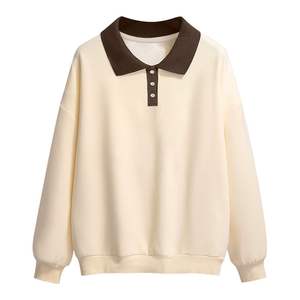 Felpe Pesanti Neutre all'Ingrosso da 300 Grammi, Produttori di Felpe con <span class=keywords><strong>Collo</strong></span> <span class=keywords><strong>a</strong></span> <span class=keywords><strong>Polo</strong></span> per Uomo, Spesse e Personalizzabili con Ricamo - Product Image 3