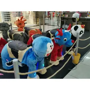 가정과 쇼핑몰에서 어린이를위한 전동 팬더 동물 장난감 배터리 작동 동물 타기 가능
