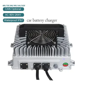 電気自動車オンボード充電器Ip67CANバスバッテリー充電器3.3kW 3300W OBC132ボルト電気自動車用防水AC充電器