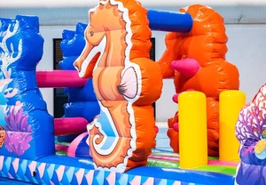 Parcours d'obstacles gonflable sirène aquatique, bateau gonflable flottant pour <span class=keywords><strong>piscine</strong></span>, île <span class=keywords><strong>de</strong></span> divertissement aquatique pour enfants - Product Image 6