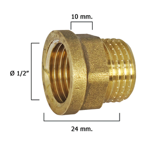 Estensione Esagonale Lucidata 1/2x10 - Product Image 1