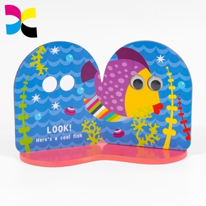Livres interactifs personnalisés pour bébés : Regardez les yeux qui bougent ! Livres d'histoires éducatifs pour enfants sur le thème de la neige et de l'océan avec des yeux lumineux. - Product Image 2