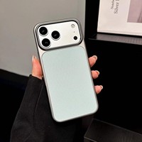 Coque de téléphone intégrale en PC aspect cuir, antichoc et protectrice pour Samsung, Google, Transsion, MOTO, VIVO, OPPO, OnePlus