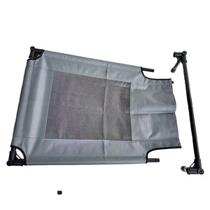 Lit de camping surélevé toutes saisons pour animaux de compagnie avec auvent pare-soleil, imperméable, anti-humidité, respirant, pour chiens et chats, design uni et tendance - Product Image 5