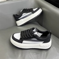 Sepatu Olahraga Pria ML021 Musim Panas, Bernapas, Model Rendah, Sol Tebal, Sepatu Santai Pelajar, Gaya Sederhana Sehari-hari, Sepatu Segar