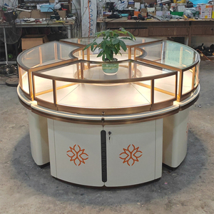 Vitrines à bijoux rondes personnalisées armoire boîte vitrine en verre <span class=keywords><strong>comptoir</strong></span> pour centres commerciaux - Product Image 6