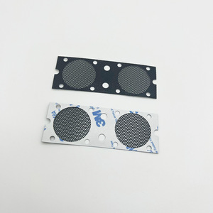 Speaker Grille Black <b>Plastic</b> PET <b>Mesh</b> 0.3mm Hole Diameter With Adhesive Backing For Speaker Protection - Product Image 2