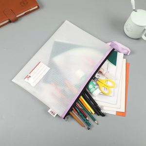 2024 New Custom EVA Waterproof Document Pouch Zipper <b>File</b> Bag Transparent A4 <b>File</b> <b>Folder</b> Document Bag School Office Supplies - Product Image 3