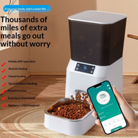 Distributeur automatique intelligent de nourriture pour animaux de compagnie (chiens et chats) à piles, OEM/ODM, moderne, bol distributeur, le plus vendu, fabricant en gros