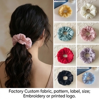 Vente en gros de chouchous pour cheveux en mousseline de soie personnalisés, élastiques et froissés, pour femmes, dames et jeunes filles, pour le quotidien, les fêtes, la décoration, les cadeaux promotionnels et les cadeaux de marque