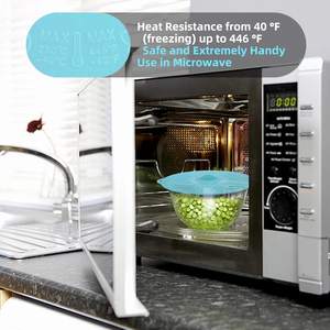 Couvercle de micro-ondes en Silicone couvercles de <span class=keywords><strong>Pot</strong></span> en Silicone pour tasses bols casseroles four réfrigérateur - Product Image 6