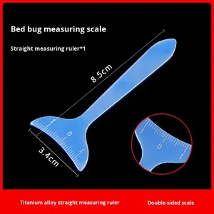 ไม้บรรทัดวัดความงามรอบดวงตา ทำจากไทเทเนียมอัลลอยและสแตนเลส พร้อมสเกลวัด สำหรับวัดกระดูกคิ้ว - Product Image 6