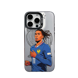 Custodia in TPU opaco con design Cartoon France <span class=keywords><strong>11</strong></span> Football Player, <span class=keywords><strong>Cover</strong></span> Premium Elegante Antiurto per <span class=keywords><strong>iPhone</strong></span> 17 16 15 14 13 <span class=keywords><strong>Pro</strong></span> Max - Product Image 6