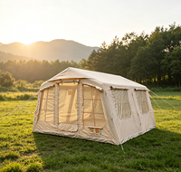 13.68 ㎡   Tente pneumatique gonflable, Nouveauté, Abri de camping pliable pour l'extérieur, Vente en gros OEM personnalisée pour le glamping familial, la plage et les pique-niques
