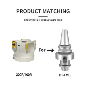 Bap 300r 50-22-5t Bap 400r 40-22-3t Bap 400r 100-32-6t フルートフェイスエンドミル フラットカッター +10個入り Apmt1604pder 超硬インサート - Product Image 2