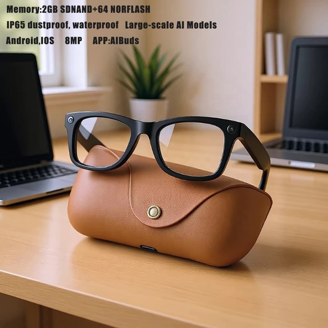 2026 New MT5 ULTRA AI Smart Glasses IP65 8MP Camera with Charging Case WiFi6 BT Calling AI Translation Voice Control