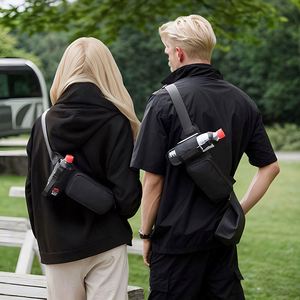 Crossbody Camping <b>Waterproof</b> Tactical Hiking Cycling Running Belt Waist Bag Sport Fitness Fanny <b>Pack</b> With Water Bottle Holder - Product Image 6