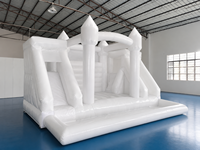 Château gonflable pour enfants sur le thème du cirque commercial, toboggan, aire de jeux gonflable, 5x4M, matériau PVC, extérieur, enfants, JIALE JL-3007