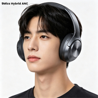 Auriculares Inalámbricos para Juegos J25, BT 6.0, Sobre la Oreja, con Baja Latencia, Sonido de Calidad de Estudio, Controlador de 40 mm, Cancelación de Ruido