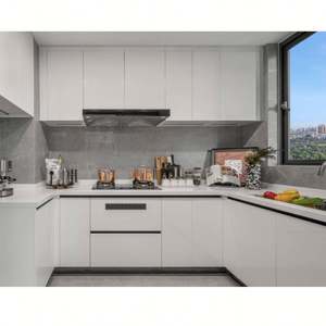Luxury Ready Made Smart Cabinets With Island <b>Set</b> White Color Simple Kitchen Cabinet <b>Complete</b> <b>Sets</b> for Luxury Kitchen - Product Image 6