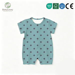 Babylovey Tutina Personalizzata in Morbido Bambù per Neonati, Pigiama con Bottoni, Abbigliamento per Neonati con Stampa Floreale, Body con Pantaloncini - Product Image 3