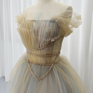 Colorful Puffy <b>Tutu</b> Prom <b>Dresses</b> Ruffles Tiered Ball Gowns <b>Women</b> Long Party <b>Dresses</b> Plus Size Hx78 - Product Image 3