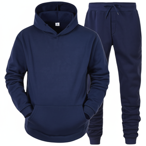 Survêtement d'hiver pour femme personnalisé, 2 pièces, fermeture éclair intégrale, 100% coton, respirant, séchage rapide, streetwear, design 2 en 1 - Product Image 1