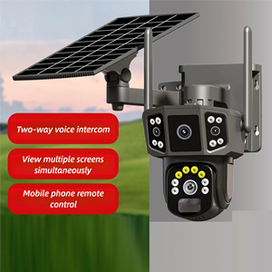 Bán buôn 4MP ngoài trời năng lượng mặt trời Máy ảnh PTZ Wifi 4G hai chiều âm thanh góc rộng tầm nhìn ban đêm CMOS cảm biến đám mây dữ liệu thẻ SD <span class=keywords><strong>1</strong></span> năm - Product Image 5