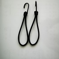 Sangles d'arrimage élastiques en corde de tendon de bœuf haute résistance, personnalisées et emballées en gros, avec crochets et boucles métalliques pour moto