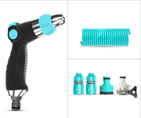 Tuyau d'eau de jardin EVA à ressort bouclé DD1356, pulvérisateur résistant à la Corrosion, pistolet à eau, tuyau de jardin à remontage automatique