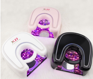 Lampe à ongles UV LED sans fil 48W, argent mat, lumière rouge, grand espace, sécheuse à gel portable pour manucure - Product Image 1