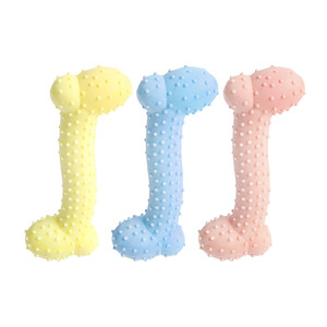 Pet Chew Toy Z Shape Bone Durable Teething <b>Dog</b> Toy Pink <b>Light</b> Blue Yellow Medium Size Interactive Pet Supplies - Product Image 3