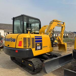 Excavatrice Komatsu PC56/PC55 d'occasion, 5,6 tonnes, avec moteur, boîte de vitesses, pompe et PLC - Certifiée EPA/CE, équipement de construction - Product Image 1