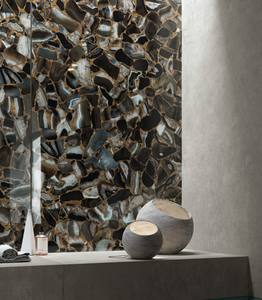 UnionStone Custom Polished <b>Large</b> Solid Natural Fantasy Backlit Semi Precious Translucent Stone Gemstone Brown Bathroom Kitchen - Product Image 5