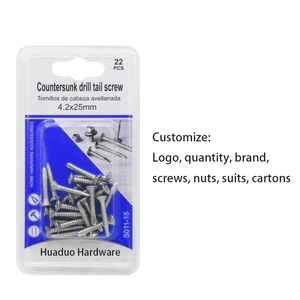 Blister paquet vis en acier inoxydable SS304 tête cruciforme fraisée forage tête hexagonale autotaraudeuse auto-forage vis de <span class=keywords><strong>toiture</strong></span> - Product Image 4