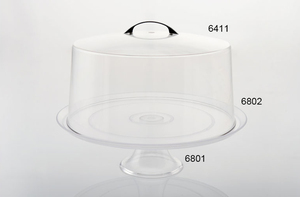 Copertura Trasparente in Policarbonato per Esposizione Torte Nuziali, Copertura Rotonda in Plastica con Vassoio - Product Image 4