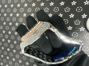 Reloj de Acero Inoxidable Personalizado de Alta Calidad con Moissanita VVS de Lujo, Estilo Hip-Hop con Diamantes, Bañado en Oro Rosa, Mecánico - Product Image 3