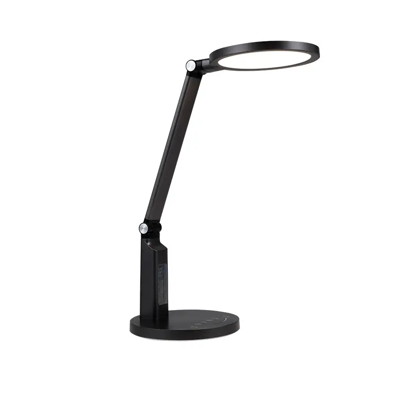 Led Modern Leren Oogbescherming Lamp Tafellamp Student Schrijven Kantoor Lezen Slaapkamer Bedlampje