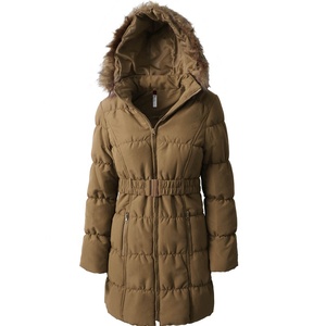Abrigo Acolchado Reversible Impermeable para Mujer con Ribete de Piel de Cordero Gruesa y Cinturón, Ropa de Invierno - Product Image 4
