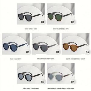 Lunettes de soleil rondes tendance 2025 avec rivets léopard, protection UV400, monture TR90, personnalisables avec logo, pour hommes et femmes - Product Image 6