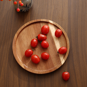 Acacia Wood Tray Square Solid Wood <b>Teacup</b> Dessert Coffee Snack Plate Durable Hotel Food Serving Trays - Product Image 3