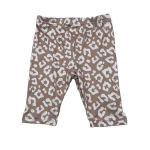 LZ-pantalones cortos unisex para bebés y niños pequeños, capris con estampado de leopardo, pantalones cortos de verano, 2022