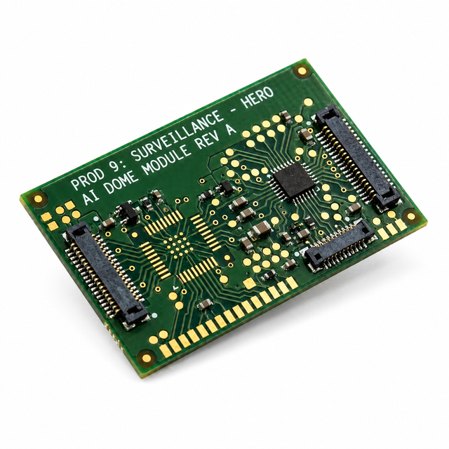 10-Layer HDI PCB Manufacturer - Microvia Multilayer Board for AI Security Camera High Density Interconnect ENIG Finish
