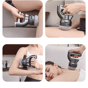 Derin doku titreşimli ve selülit kaldırma ağrı kesici zamanlama kontrolü için döner masaj ile güçlü akülü vücut masajı - Product Image 5