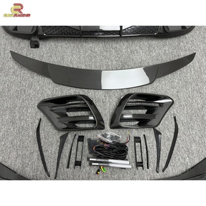 ชุดแต่งคาร์บอนไฟเบอร์แบบแห้งสไตล์ B สำหรับรถยนต์เมอร์เซเดส-เบนซ์ เอสคลาส W223 S580 ปี 2021-2024 ประกอบด้วยสปอยเลอร์หลัง ดิฟฟิวเซอร์ ปลายท่อไอเสีย และลิปหน้า - Product Image 5