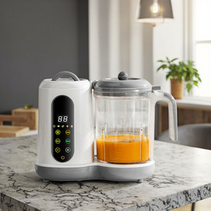 XQS Smart <strong>Baby</strong> <strong>Robot</strong> <strong>Food</strong> Processor Plastic Material Electric Multi-Function Blender Grinder Steamer Portable - Product Image 4