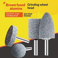 Tête de meulage pour perceuse électrique en alumine marron fusionnée, cylindrique conique 6 mm, outil de polissage pour l'élimination de la rouille sur le métal et le bois